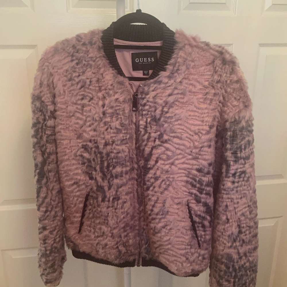 GUESS Faux Fur Jacket